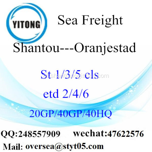 Shantou Porto Mar transporte de mercadorias para Oranjestad